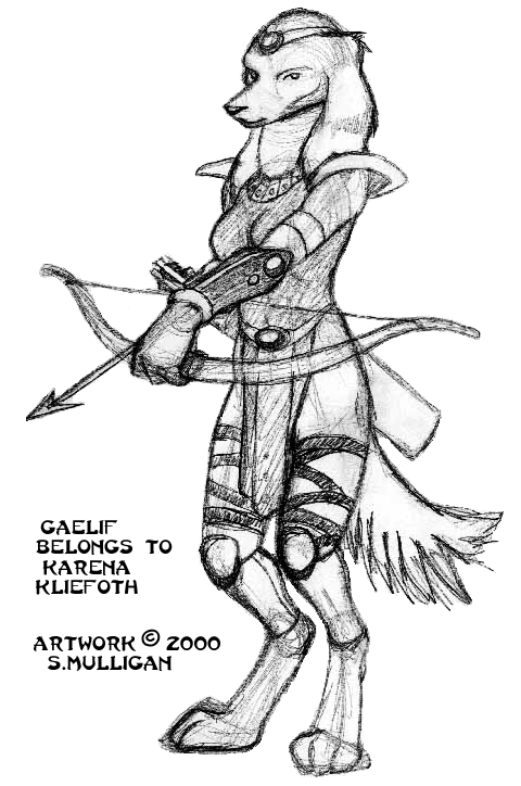 Gaelif as an amazon from Diablo II.