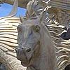 Winged horse statue in Caesar's Palace Forum, Las Vegas.